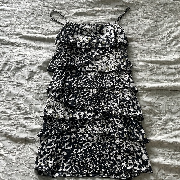LIKE NEW Rebecca Minkoff layered mini dress size small - Picture 1 of 4